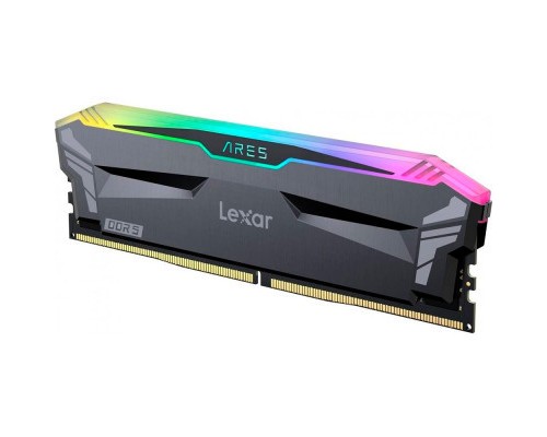 Модуль пам'яті для комп'ютера DDR5 32GB (2x16GB) 6400 MHz Ares RGB Black Lexar (LD5EU016G-R6400GDLA)