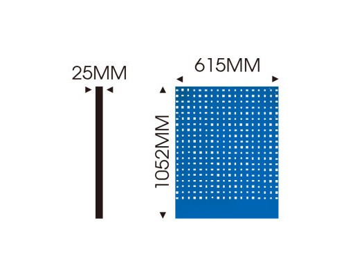 Полиця для інструменту KING TONY панель перфорована 1075 x 798 x 24 мм блакитна (87D11-16A-B)