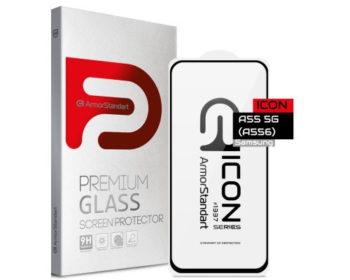 Скло захисне Armorstandart Icon Samsung A55 5G (A556) Black (ARM74346)