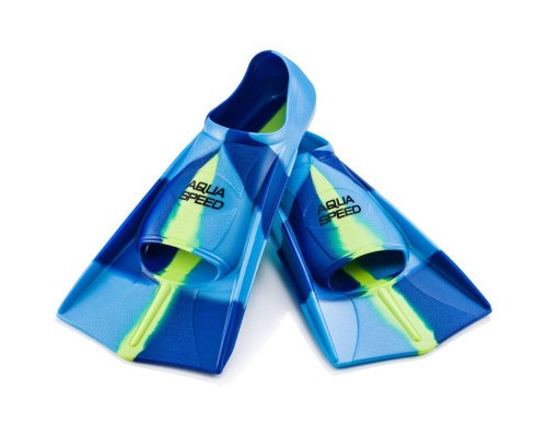 Ласти Aqua Speed Training Fins 137-82 7941 синій, блакитний, жовтий 35-36 (5908217679413)