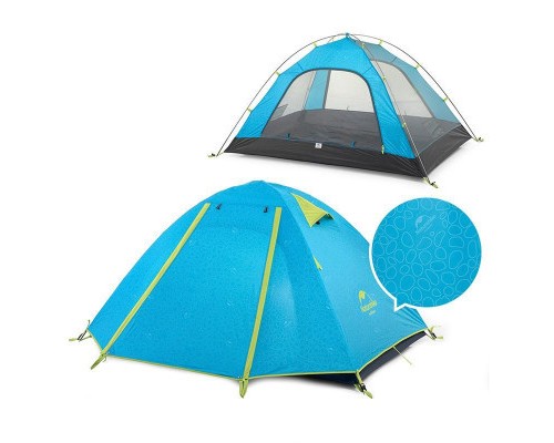Намет Naturehike тримісний P-Series NH18Z033-P 210T/65D блакитний (6975641887331)