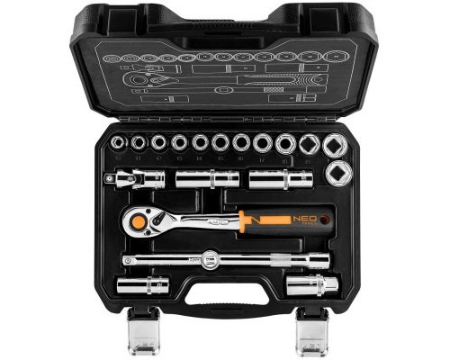 Набір головок Neo Tools 20шт, 1/2