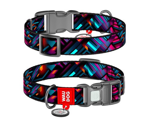 Нашийник для тварин WAUDOG Nylon з QR паспортом 