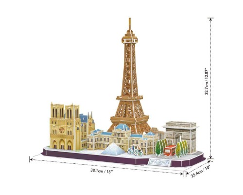 Пазл Cubic Fun City line Paris (MC254h)