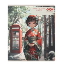 Зошит ZiBi предметний ANIME 48 аркушів клітинка, англійська мова (ZB.1704-09)