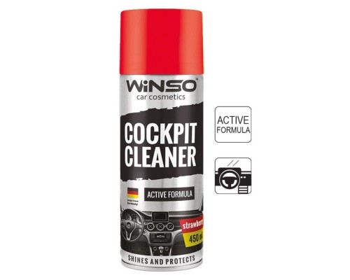 Автополіроль WINSO Cockpit Cleaner полуниця 450ml (840560)