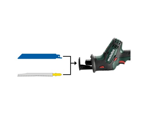 Шабельна пила Metabo SSE 18 LTX COMPACT 18V, хід 13мм, 1.4кг (без АКБ та ЗП) (602266890)