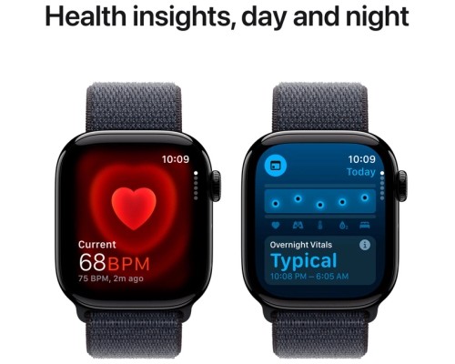 Смарт-годинник Apple Watch Series 10 GPS 42mm Jet Black Aluminium Case with Ink Sport Loop (MWWG3QH/A)