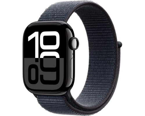 Смарт-годинник Apple Watch Series 10 GPS 42mm Jet Black Aluminium Case with Ink Sport Loop (MWWG3QH/A)