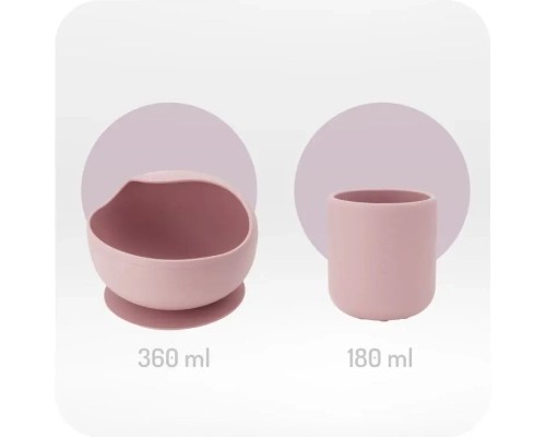 Набір дитячого посуду MoMi AMI pink (AKCE00043)