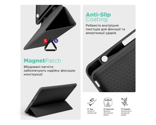 Чохол до планшета Armorstandart Smart Fold Pen Apple iPad Pro 11 (2024) Black (ARM78124)