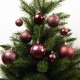 Ялинкова іграшка House Of Seasons Кульки Пластик 46 шт D4 см D6 см D8 см Бордові (8720967923489)