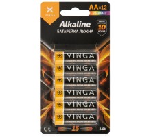 Батарейка AA LR6 Alkaline 12pcs Blister Vinga (VJABAA12) 