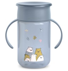 Поїльник-непроливайка Suavinex Bear Family 340 мл, +12 міс. блакитна (402645)