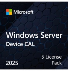 ПЗ для сервера Microsoft Windows Server 2025 CAL 5 Device англ, ОЕМ без носія (EP2-25243)