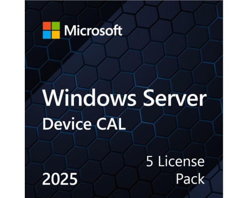ПЗ для сервера Microsoft Windows Server 2025 CAL 5 Device англ, ОЕМ без носія (EP2-25243)