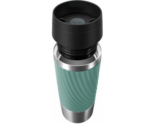 Термокружка Tefal Travel Mug Classic Twist, 360мл, нержавіюча сталь, зелений (N2024310)