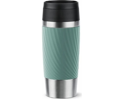 Термокружка Tefal Travel Mug Classic Twist, 360мл, нержавіюча сталь, зелений (N2024310)