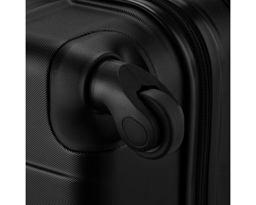 Валіза Wenger Amplar, велика, пластик, 4 колеса, чорна (653140)