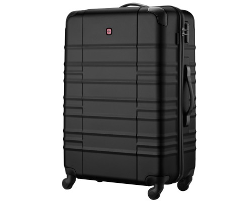 Валіза Wenger Amplar, велика, пластик, 4 колеса, чорна (653140)