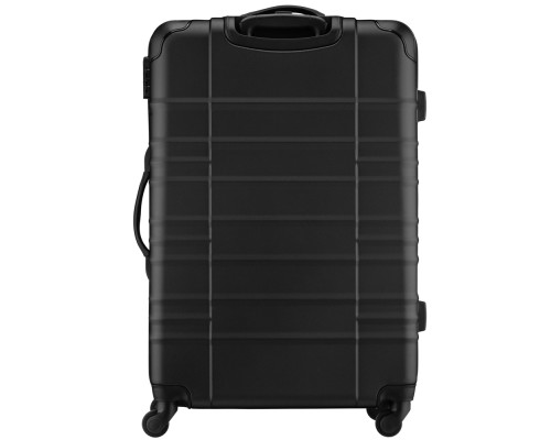 Валіза Wenger Amplar, велика, пластик, 4 колеса, чорна (653140)