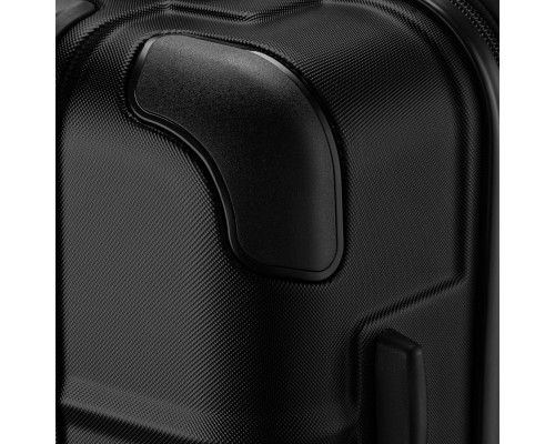Валіза Wenger Amplar, велика, пластик, 4 колеса, чорна (653140)