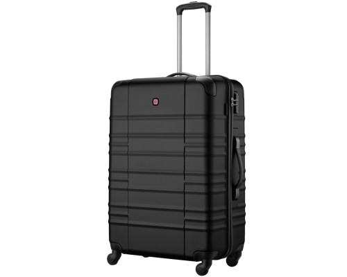 Валіза Wenger Amplar, велика, пластик, 4 колеса, чорна (653140)