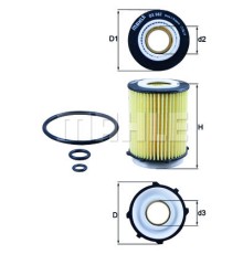 Фільтр масляний Mahle OX982D