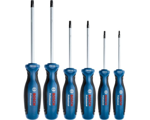 Викрутка Bosch набір 6шт, SL 4.5, 5.5, 6.5, PH1, PH2 (1.600.A01.6BF)
