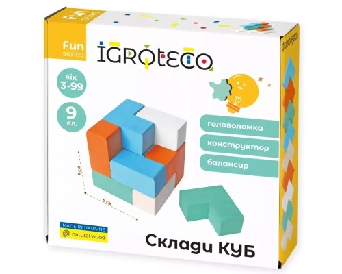 Розвиваюча іграшка Ігротеко Склади КУБ (900170)