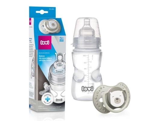 Пляшечка для годування Lovi Захист рефлексу ссання Buddy Bear 250 мл (0205exp)
