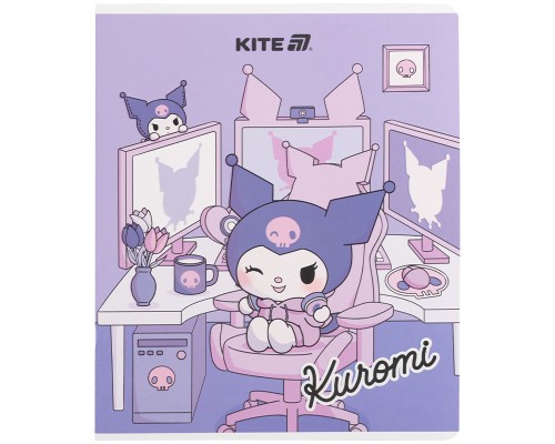 Зошит Kite Kuromi, 24 аркуші, клітинка (HK25-238)