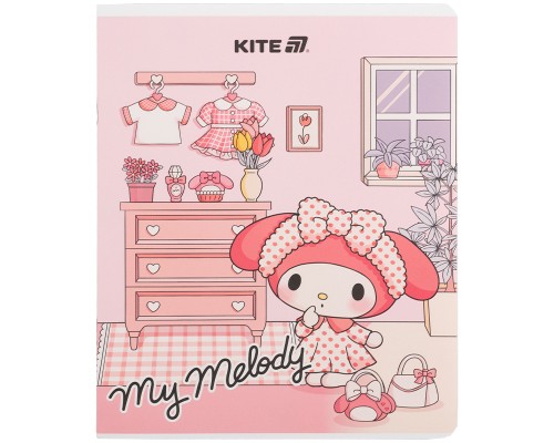 Зошит Kite Kuromi, 24 аркуші, клітинка (HK25-238)