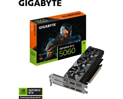 Відеокарта GIGABYTE GeForce RTX5060 8Gb OC Low Profile (GV-N5060OC-8GL)