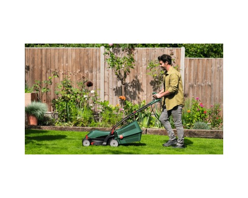 Газонокосарка Bosch UniversalRotak 37-555 1400Вт, 37см, 40л, 27-50мм, 15.5кг (0.600.8A6.501)