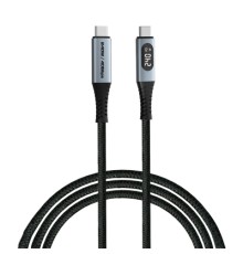Дата кабель USB-C to USB-C 1.2m with display 240W black Verbatim (31849)