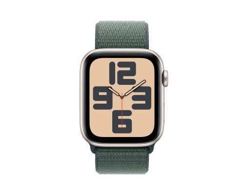 Смарт-годинник Apple Watch SE GPS + Cellular 44mm Starlight Aluminium Case with Lake Green Sport Loop (MXGV3QH/A)