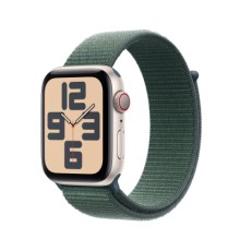 Смарт-годинник Apple Watch SE GPS + Cellular 44mm Starlight Aluminium Case with Lake Green Sport Loop (MXGV3QH/A)