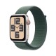 Смарт-годинник Apple Watch SE GPS + Cellular 44mm Starlight Aluminium Case with Lake Green Sport Loop (MXGV3QH/A)