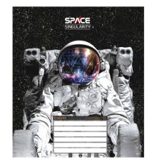 Зошит Школярик Space singularity 12 аркушів лінія (012-3384L)