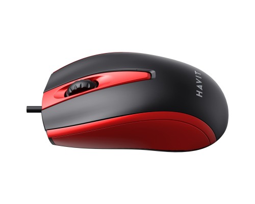 Мишка Havit HV-MS871 USB Red (6939119020293)