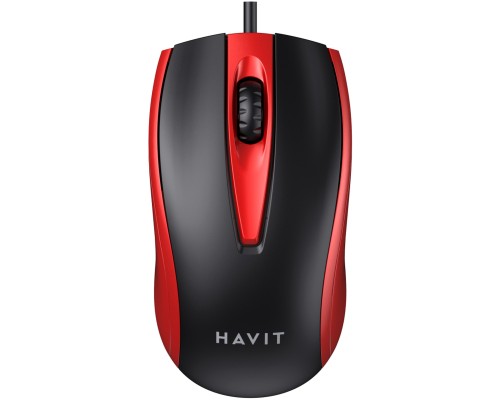 Мишка Havit HV-MS871 USB Red (6939119020293)
