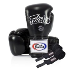 Боксерські рукавички Fairtex BGV5 Black 10 унцій (бинти в комплекті) (BGV5_10oz_Black)