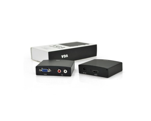 Конвертор VGA to HDMI+ Audio active black Voltronic (YT-AC-HDMI(in)/VGA(out)-B/14898)