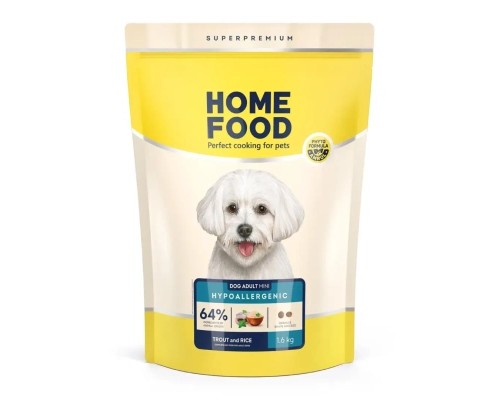 Сухий корм для собак Home Food ADULT MINI Hypoallergenic з фореллю та рисом 1.6 кг (4820235020309)