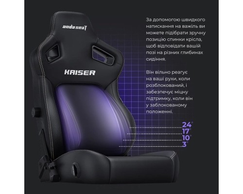 Крісло ігрове Anda Seat Kaiser 4 PVC Size XL Cyber Green (AD12YDDC-XLL-20-C-PV/C-01)