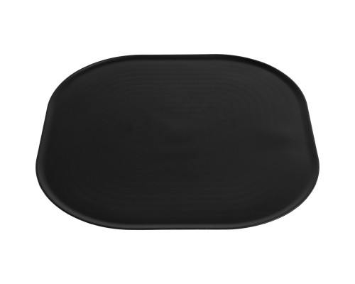 Килимок під миски Fiboo Антиковзкий 47x30 см чорний (FIB0202)