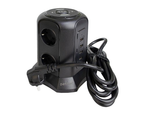 Мережевий фільтр живлення Patron SP-1663-USBTW