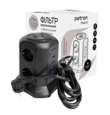 Мережевий фільтр живлення Patron SP-1663-USBTW
