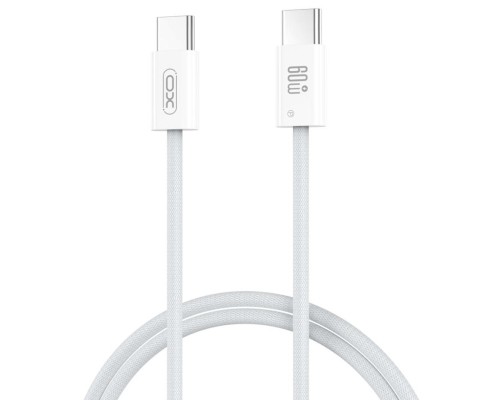 Дата кабель USB-C to USB-C 1.0m 60W white XO (NBQ273_C_White)